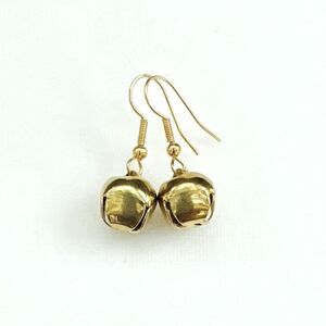 Gold Jingle Bell Earrings